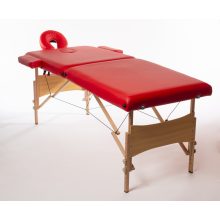 Masszázságy , kozmetikai ágy. 2 részes , Hordozható. Piros  színű.