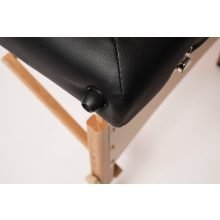 Masszázságy ( favázas ) Hordozható 2 részes, hordozótáskával. Fekete színben.